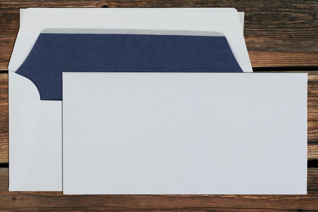 Briefhüllen mit Seidenfutter DL 110x220 mm Haftklebend Weiß 90 g/qm